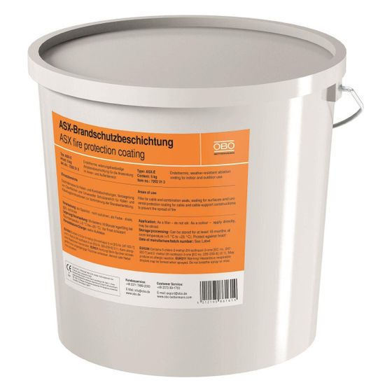 OBO Bettermann Brandschutzbeschichtung ASX-E, 5kg, Eimer