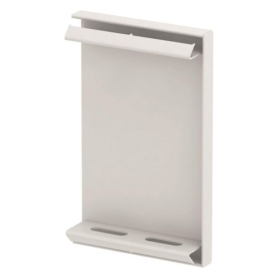 OBO Bettermann Endstück GS-E70110RW, 115x72mm, Stahl, Reinweiß RAL9010