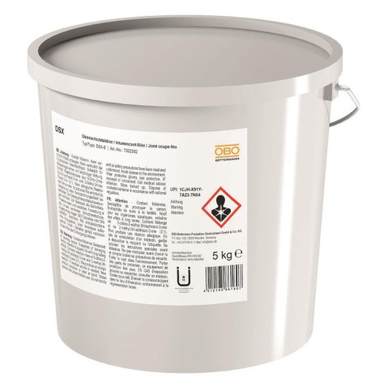 OBO Bettermann Brandschutzspachtelmasse DSX-E, 5kg, Eimer, 7202302