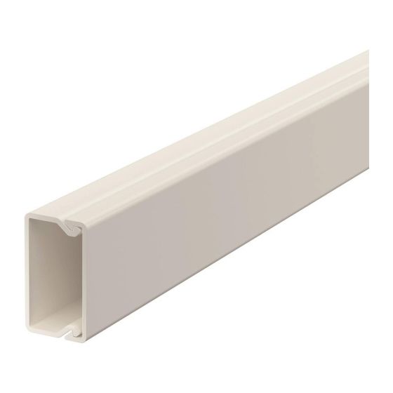 OBO Bettermann Leitungsführungskanal WDKH-15030RW, 17,5x30x2000mm, PC/ABS, Weiß