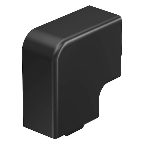OBO Bettermann Flachwinkelhaube WDK HF25040SW, 40x25mm, 90 Grad, PVC, Schwarz