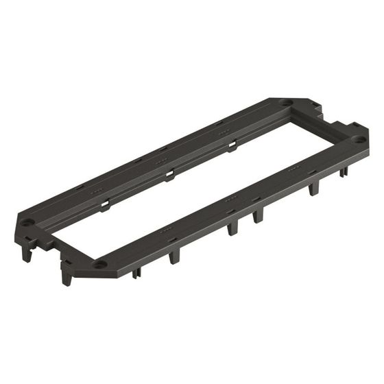 OBO Bettermann Abdeckplatte UT4 P4, 208x76x4mm, Polyamid, Schwarz