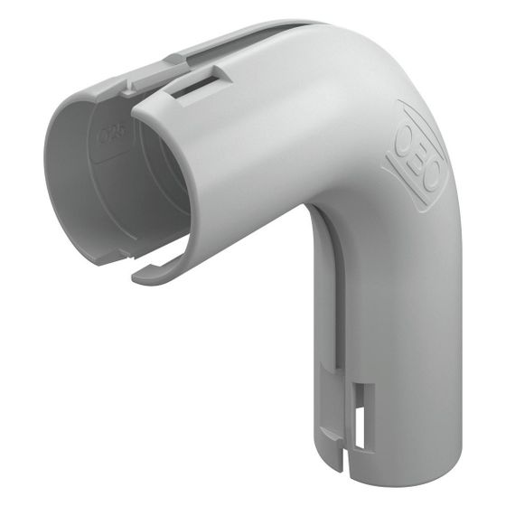 OBO Bettermann Quick-Pipe-Bogen 3000 BMS M25, 90 Grad, Polypropylen, Grau