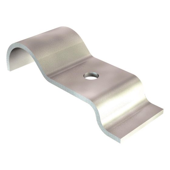 OBO Bettermann Befestigungsschelle 1594 22 G einlappig schwere Ausführung, 22mm, Stahl, Grau