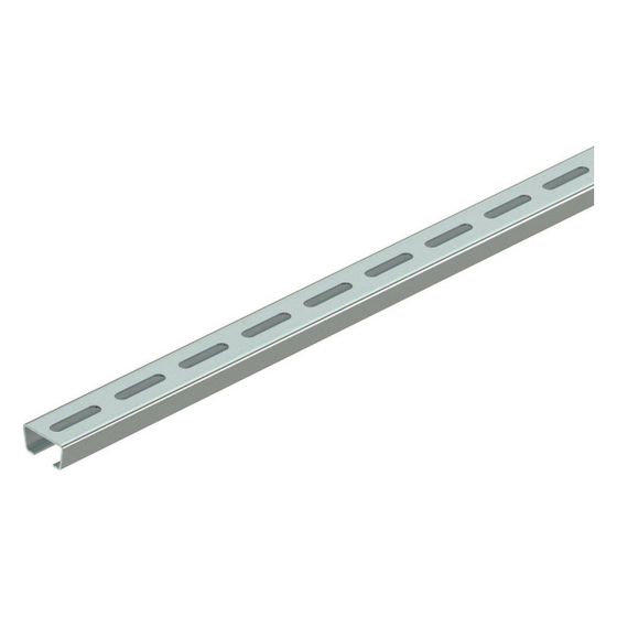 OBO Bettermann Profilschiene AML3518P2000FS, 2000x35x18mm, 16,5mm Schlitzweite, Stahl, bandverzinkt