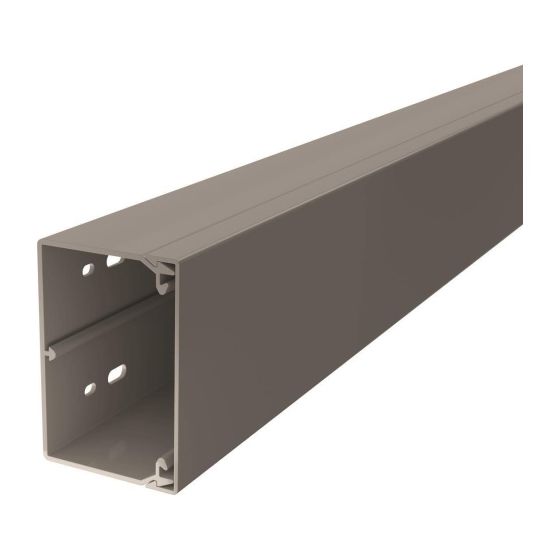 OBO Bettermann Wand- und Deckenkanal WDK 6022006, 60x90x2000mm, PVC, Grau