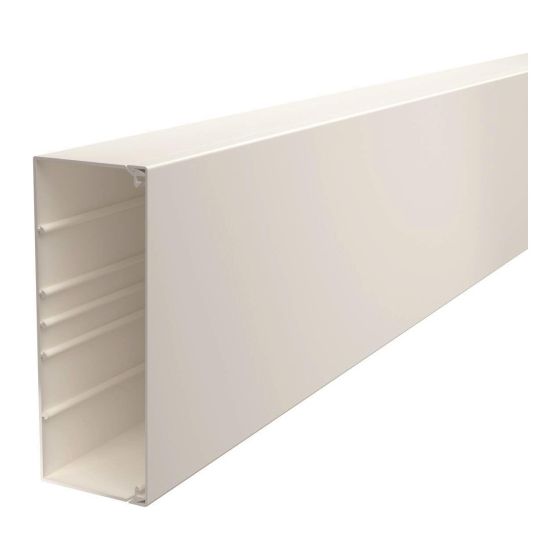 OBO Bettermann Wand- und Deckenkanal WDK80210RW, 80x210x2000mm, PVC, Weiß