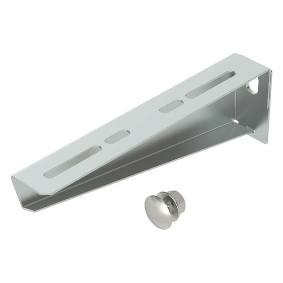 OBO Bettermann Wand- und Stielausleger MWA 12 21S, 65x210x32,5mm, Stahl, Zink