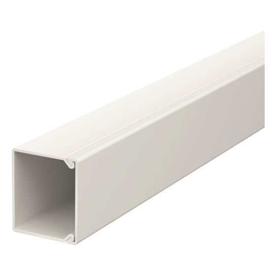 OBO Bettermann Wand- und Deckenkanal WDK30030, 30x30x2000mm, PVC, Grau, 6026796