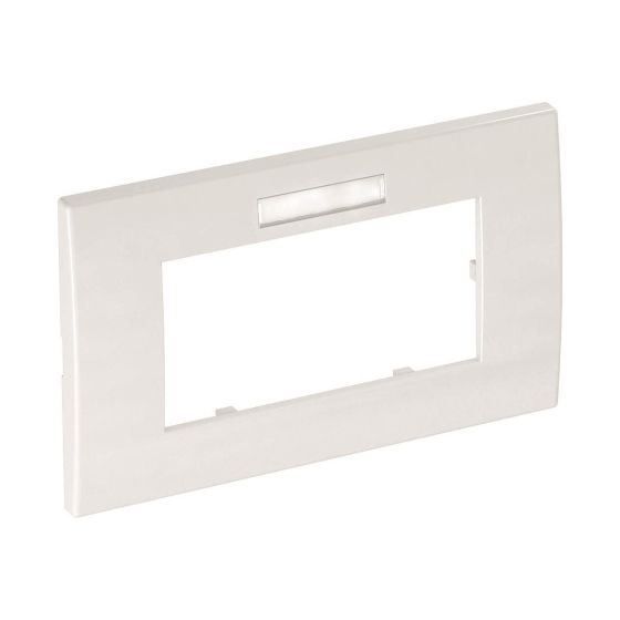 OBO Bettermann Abdeckrahmen Modul 45 AR45-BF2, 84x140x8,5mm, Kunststoff, Reinweiß