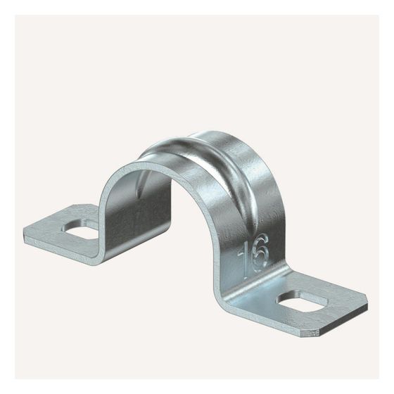OBO Bettermann Befestigungsschelle 605 16 G zweilappig, 16mm, Stahl, galvanisch verzinkt