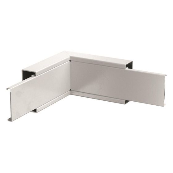 OBO Bettermann Inneneck PLM IC 0410 RW, 90 Grad, 190mm Außenbreite, 40mm Innenhöhe, 100mm Innenbreite, Stahl, Weiß