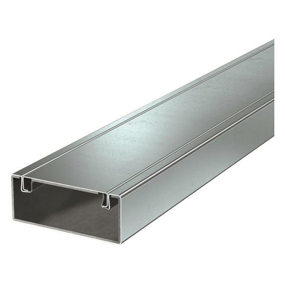 OBO Bettermann Installationskanal PYROLINE Rapid PLM D 0410 FS, 40x100x2000mm, Stahl, Grau