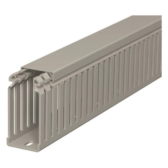 OBO Bettermann Verdrahtungskanal LKV 75037, 75x37,5x2000mm, PVC, Steingrau