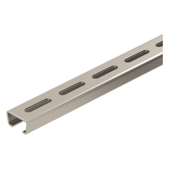OBO Bettermann Profilschiene AMS3518P2000A2 C-Profil, 2000x35x18mm, Edelstahl
