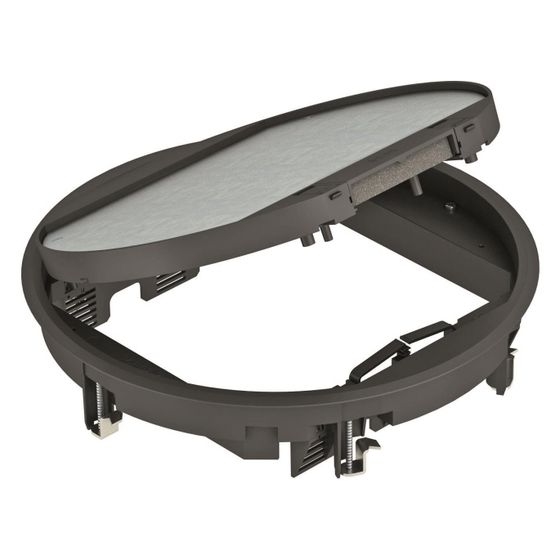OBO Bettermann Geräteeinsatz GESR9-2U12T, 304mm Einbaudurchmesser 324mm Außendurchmesser, Kunststoff, Schwarz