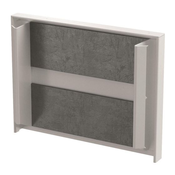 OBO Bettermann Endstück PYROLINE Rapid PLM EP 0810 RW, 105x20x81mm, Stahl, Weiß