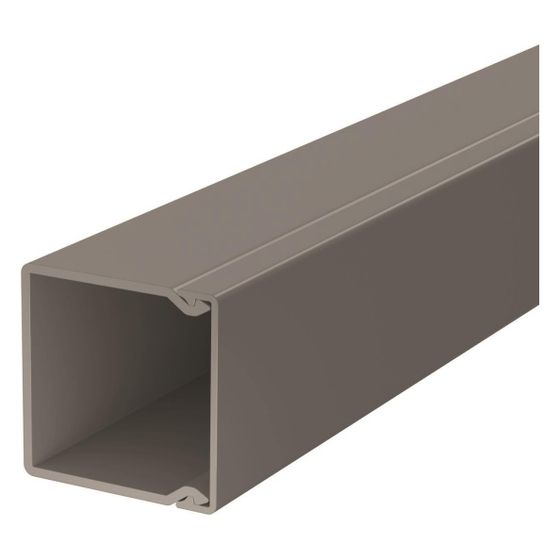 OBO Bettermann Wand- und Deckenkanal WDK40040GR, 40x40x2000mm, PVC, Grau