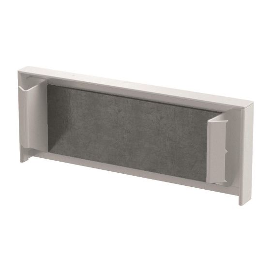 OBO Bettermann Endstück PLM EP 0410 RW, 105x20x41mm, Stahl, Weiß