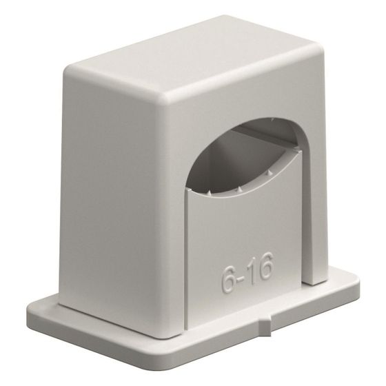 OBO Bettermann Druck-ISO-Schelle 3050 LGR, 6-16mm, Kunststoff, Lichtgrau