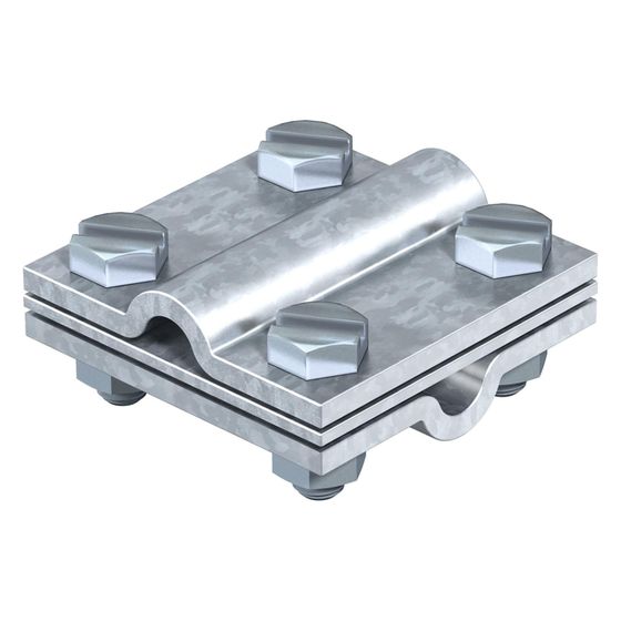 OBO Bettermann Kreuzverbinder 252 8-10 FT, 60x60mm, Stahl, feuerverzinkt