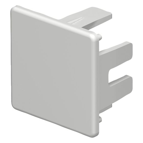 OBO Bettermann Endstück WDK/HE 30030, 30x30mm, Kunststoff, Lichtgrau