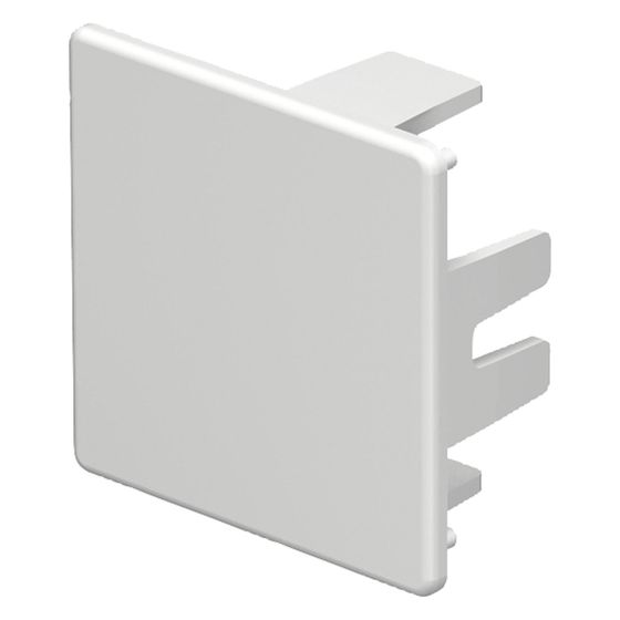 OBO Bettermann Endstück WDK/HE 40040, 40x40mm, Kunststoff, reinweiß