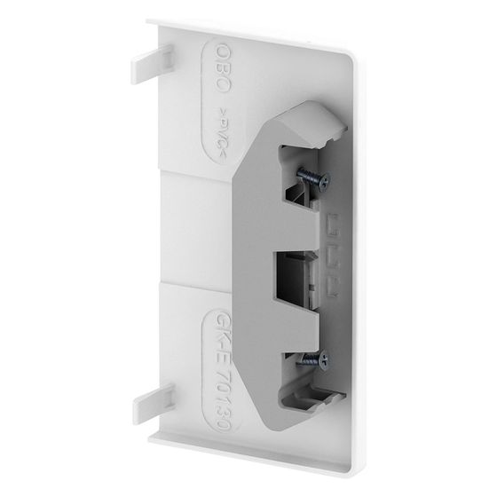 OBO Bettermann Endstück GK-E70130RW, 70x130mm, PVC, Reinweiß
