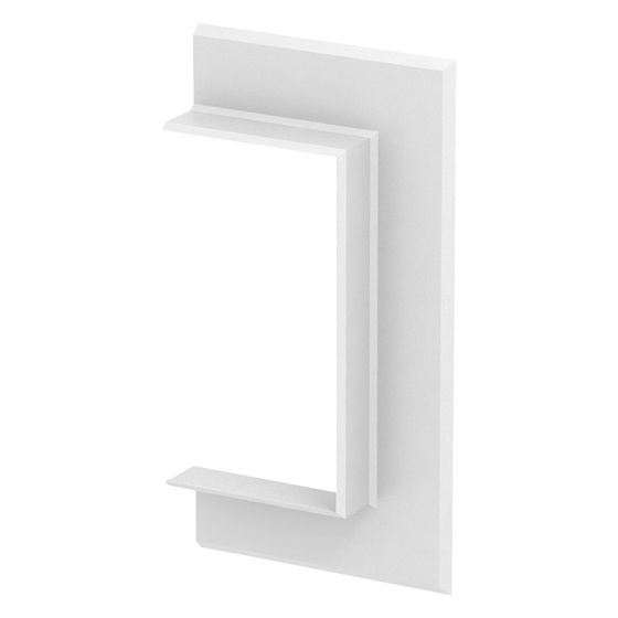 OBO Bettermann Wandabschlussblende G-KWAO70130RW, 198x104mm, Kunststoff, Reinweiß