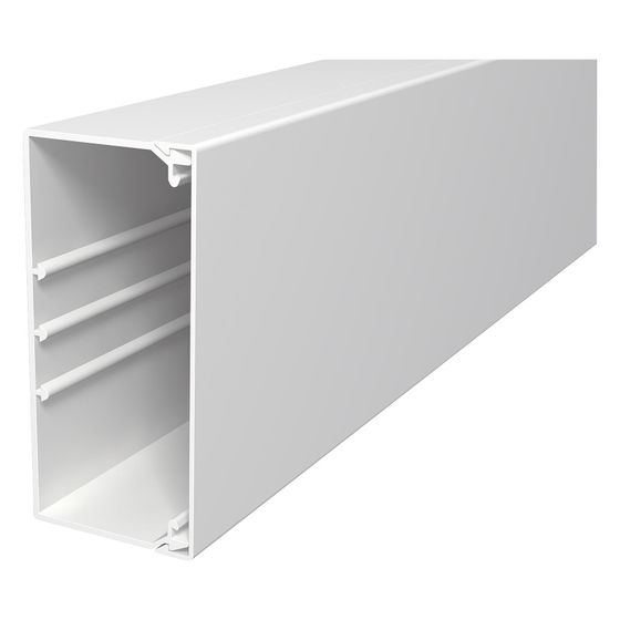 OBO Bettermann Wand- und Deckenkanal WDK 60130, 60x130x2000mm, Kunststoff, Reinweiß
