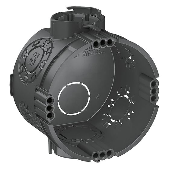 OBO Bettermann Unterputz-Gerätedose UG 46, 60mm Durchmesser 46mm Tiefe, Kunststoff, Tiefschwarz