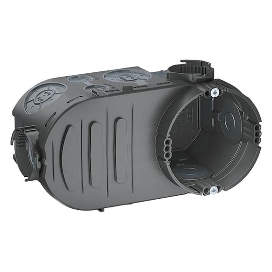 OBO Bettermann Unterputz-Elektronikdose UE 66-L oval, 148x76x67mm, Kunststoff, schwarz