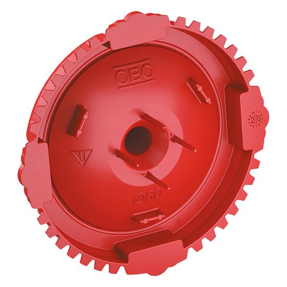 OBO Bettermann Signaldeckel ZU 60-SD, 60mm, Kunststoff, Rot