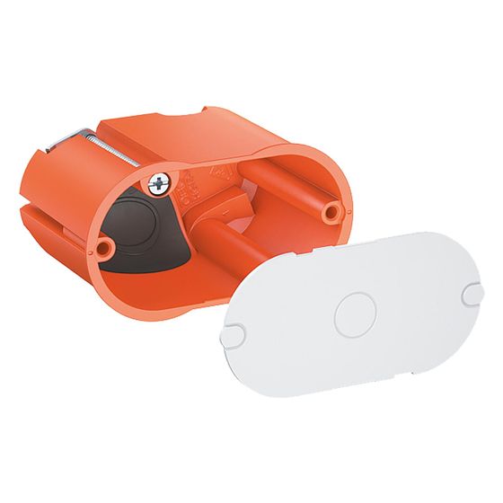 OBO Bettermann Hohlwand-Wandauslass HG 45-WAD-LD, 4 Leitungseinführungen, 45mm Tiefe