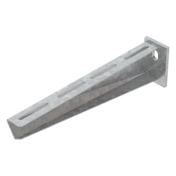 OBO Bettermann Wand- und Stielausleger AW 30 31, 310mm Breite 80mm Höhe 50mm Länge 90 Grad, Stahl, Zink