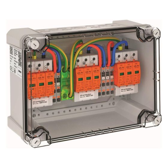 OBO Bettermann Generatoranschlusskasten PVG-BC 900K 111, 900V, 3x1 String, IP67, Kunststoff, Grau