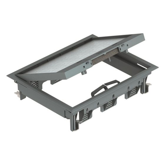 OBO Bettermann Geräteeinsatz GES6-2U10T, 274x221x66mm, Kunststoff, Grau