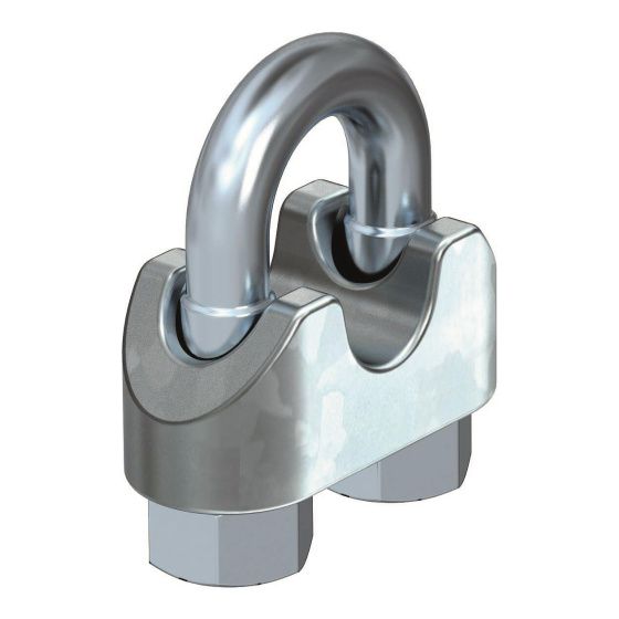 OBO Bettermann Drahtseilklemme 947 5mm, nicht isoliert, Stahl, galvanisch verzinkt