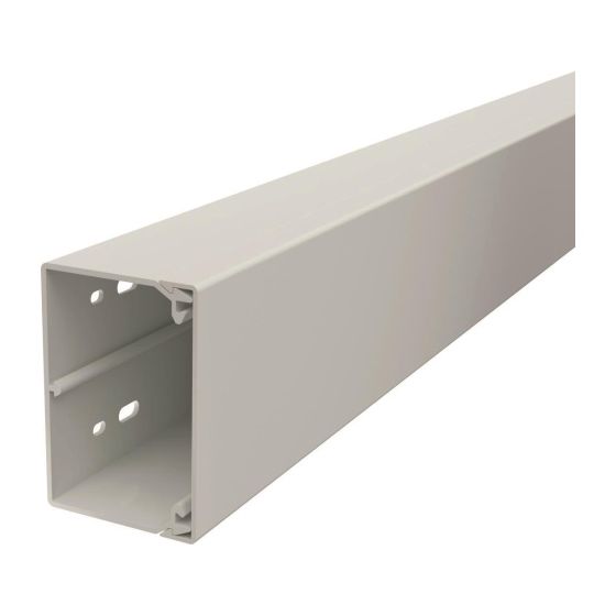 OBO Bettermann Wand- und Deckenkanal WDK60090, 60x90x2000mm, PVC, Lichtgrau