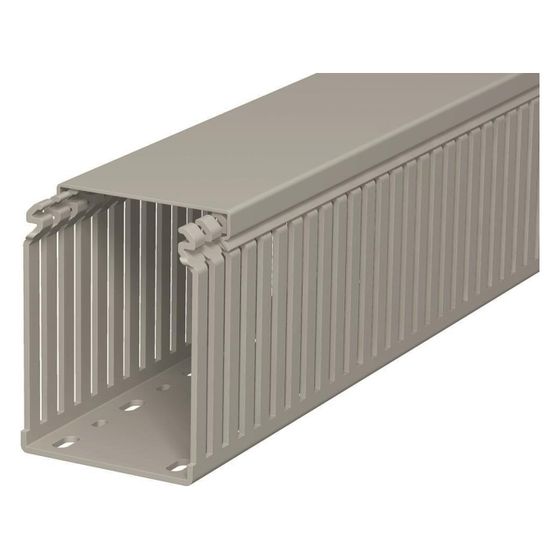 OBO Bettermann Verdrahtungskanal LKV 10075, 100x75x2000mm, PVC, Grau RAL7030