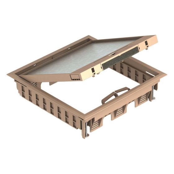 OBO Bettermann Geräteeinsatz GES9-3B U 1019, 264x264mm, Kunststoff, Grau