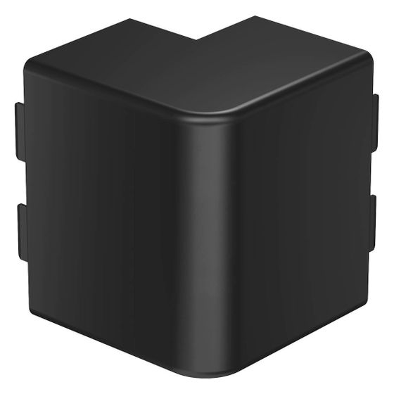OBO Bettermann Außeneckhaube WDK HA60110SW, 60x110mm, 90 Grad, PVC, Schwarz