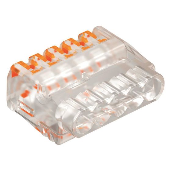 OBO Bettermann Steckklemme 61 525 FL, 5 Klemmstellen, 0,2-2,5mm2, 450V, 24A