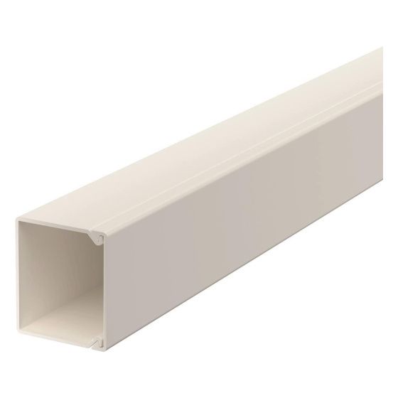 OBO Bettermann Wand- und Deckenkanal WDK30030, 30x30x2000mm, PVC, Reinweiß