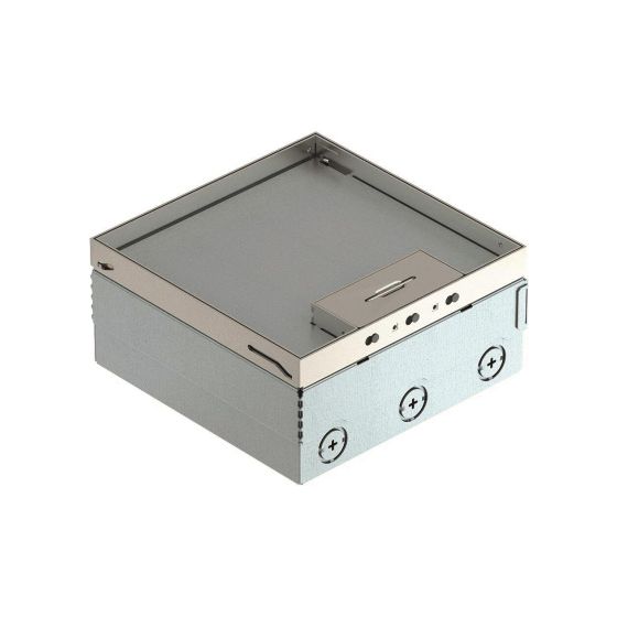 OBO Bettermann Bodentank UDHOME4 2V V, 202x202mm, 2 Gerätebecher, Edelstahl, 7427200