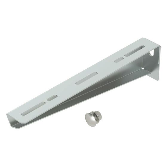 OBO Bettermann Wand- und Stielausleger MWA 12 31S, 75x310x38,5mm, Stahl, Zink