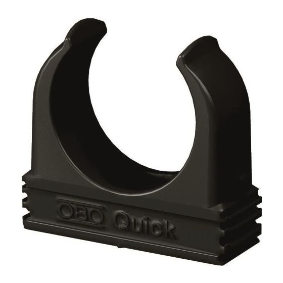 OBO Bettermann Quick-Schelle 2955 M25, M25, Polypropylen, Schwarz