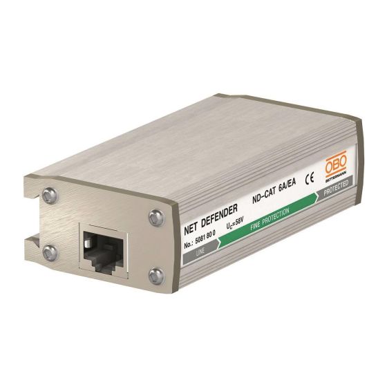 OBO Bettermann Überspannungsableiter ND-CAT6A/EA, 58V DC, 41V AC, IP20