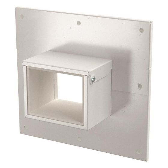 OBO Bettermann Wandanschlusskragen PLM WC 0810 RW, 3-u.4-seitig 85x253x233mm, Reinweiß