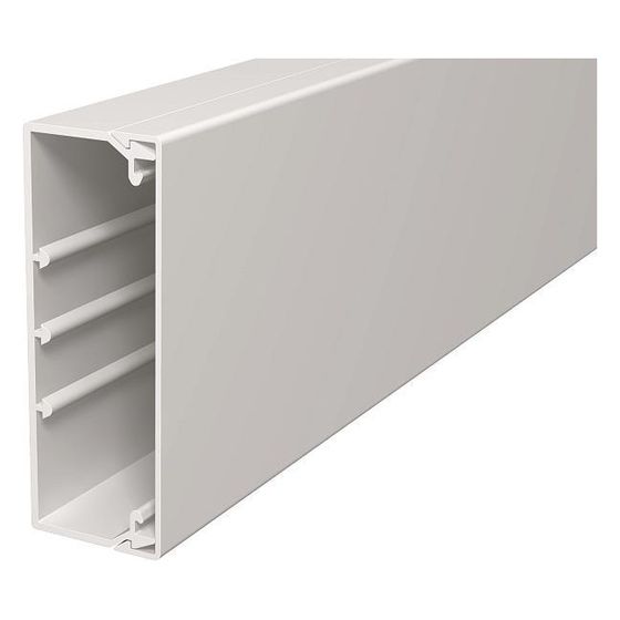 OBO Bettermann Wand- und Deckenkanal WDK 40x110x2000mm, 40x110x2000mm, PVC, Weiß